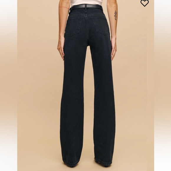 Reformation Black Wilder Jean in Size 26 - Picture 2 of 6